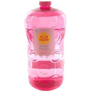 NEW Pink Bubble Solution 1 Gallon 128oz Sun Squad For Bubble Machines & Blowing